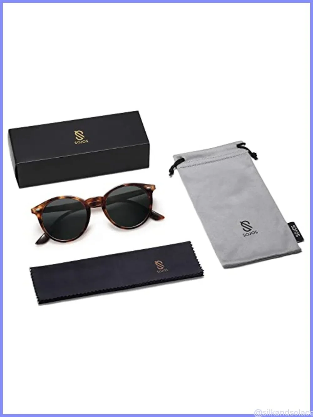Retro Round Polarized Sunglasses UV400 TAC Lens Full-Frame Classic Vintage